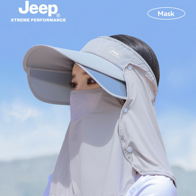 JEEP 지프 여름 여자 모자 캡선가드 볼 안면 해가리개 - 상세 이미지 2
