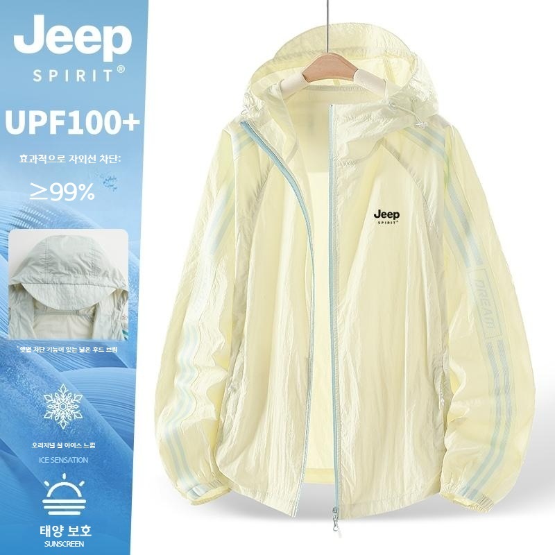 JEEP 여름 후드집업 점퍼 윈드자켓 자외선차단 등산복 - 상세 이미지 2