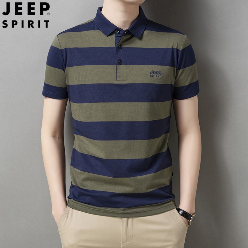 JEEP SPIRIT 지프 스피릿 남성 반팔티 봄과 여름 캐쥬얼 반팔 티셔츠 - 상세 이미지 4