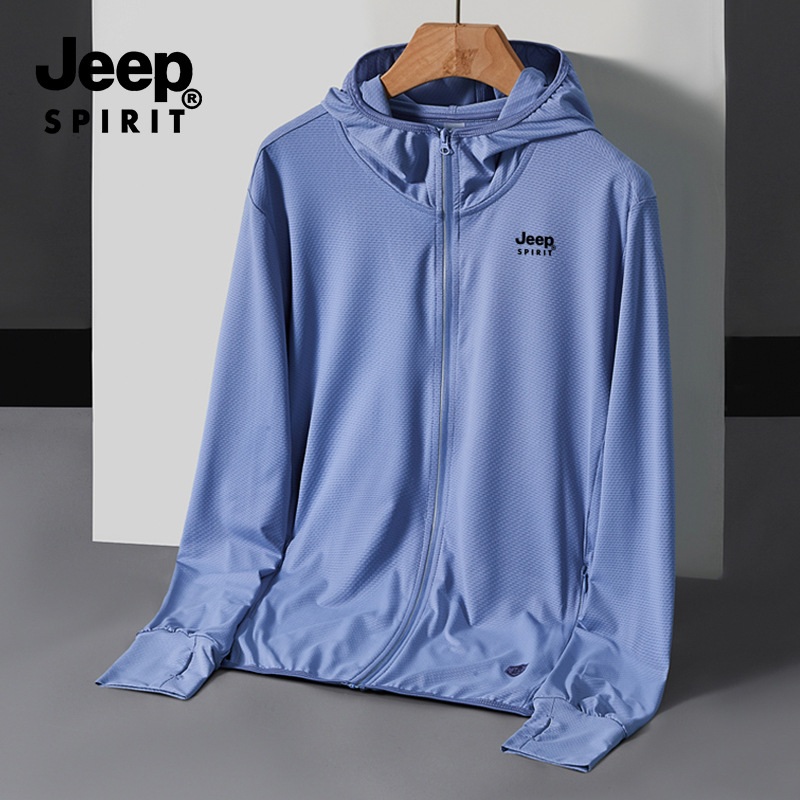 JEEP SPIRIT 여름 아웃도어 긴팔 커플 루즈핏 자외선 차단 의류 - 상세 이미지 3