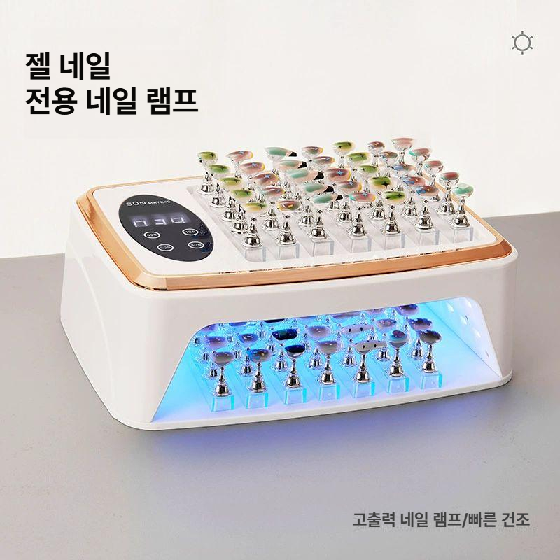 네일램프 젤 라이트 테라피 핸드 대형 UV 고성능 네일샵   화이트 - 상세 이미지 2