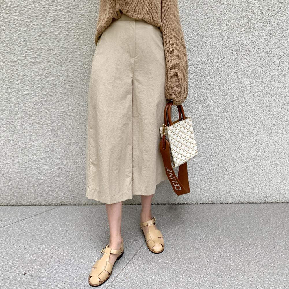 치프타 8부 와이드 슬랙스 - 상세 이미지 5