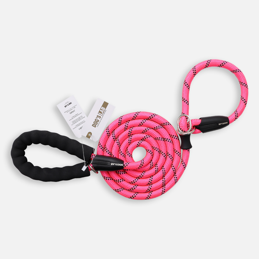 강아지 목줄 일체형 로프 슬립 소형견 중형견 대형견 8mm 2M 이미지 3