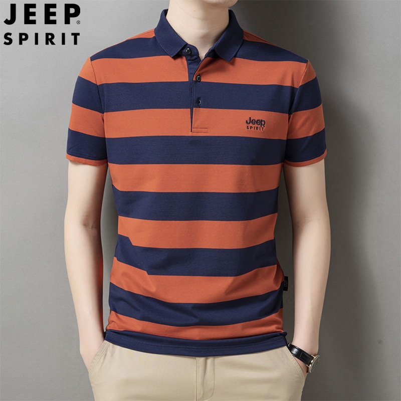 JEEP SPIRIT 지프 스피릿 남성 반팔티 봄과 여름 캐쥬얼 반팔 티셔츠 - 상세 이미지 2