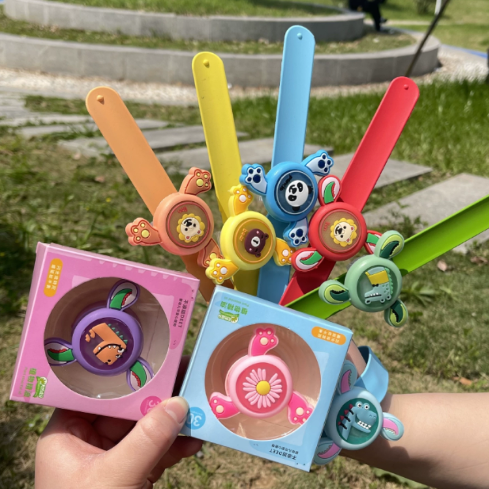 1+1어린이집답례품 스피너팔찌 led팔찌 유아 아기 바람개비 밴드 숲체험 유치원 생일선물