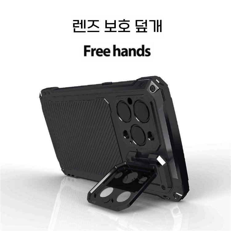 아이폰16e 메탈 케이스 카메라 렌즈 버튼 하드 실리콘 보호 하드 범퍼 커버 - 상세 이미지 3