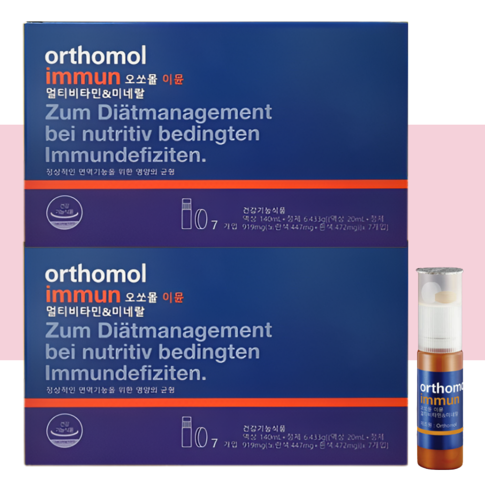오쏘몰 이뮨 액상 멀티 비타민 동아제약 이문 샷 7개입X2개