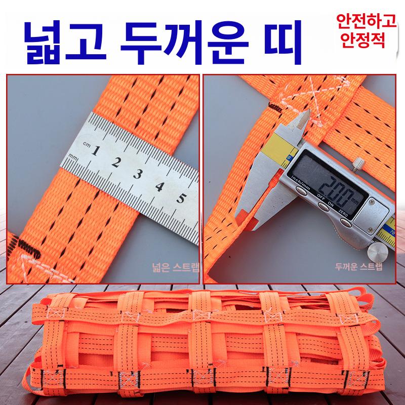 화물 네트 그물 크레인 하역망 공사장 인양 2mx2m 2m2m(1 t) 메쉬크기 15cm - 상세 이미지 3