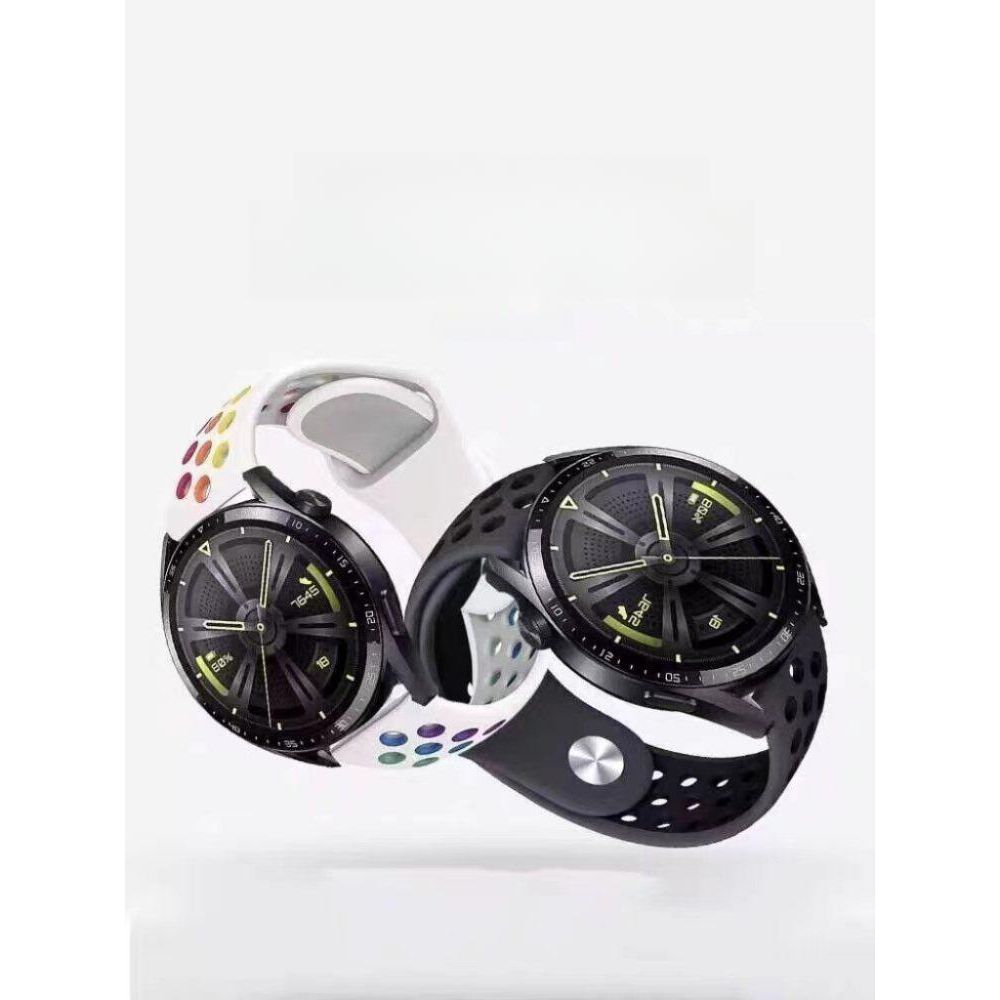 QCY 액티브 GX GS 22mm 스트랩 통기성 에어홀 실리콘 밴드 - 상세 이미지 5