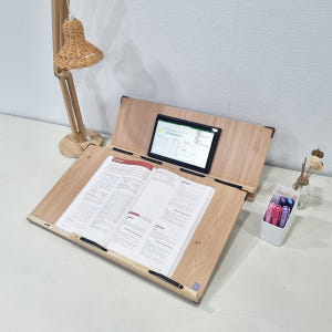 위즈 2단독서대 필기겸용 책거치대 원목 책받침대 루미60, 1개 실사용 후기 | 효과 있을까? - 상품 이미지 2