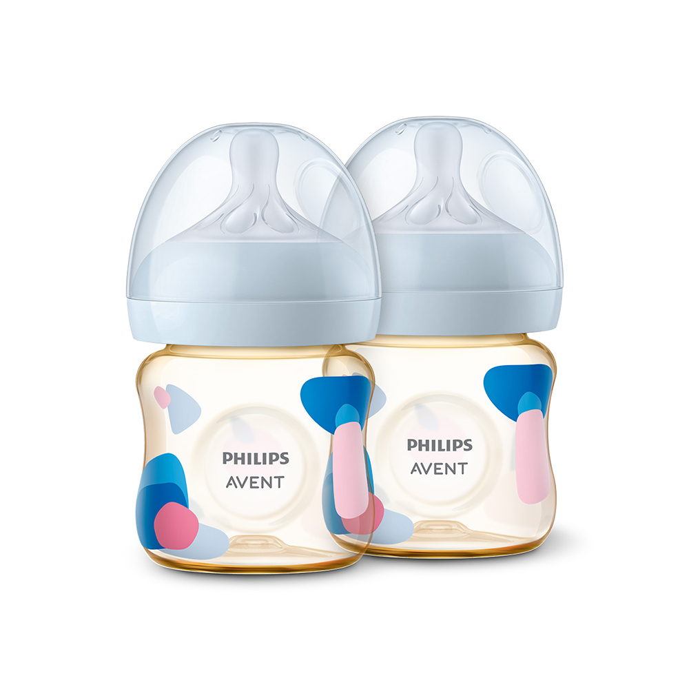필립스아벤트 배앓이방지 신생아용 아기편한 PPSU 젖병 125ml 4P (0m+ 젖꼭지 포함)