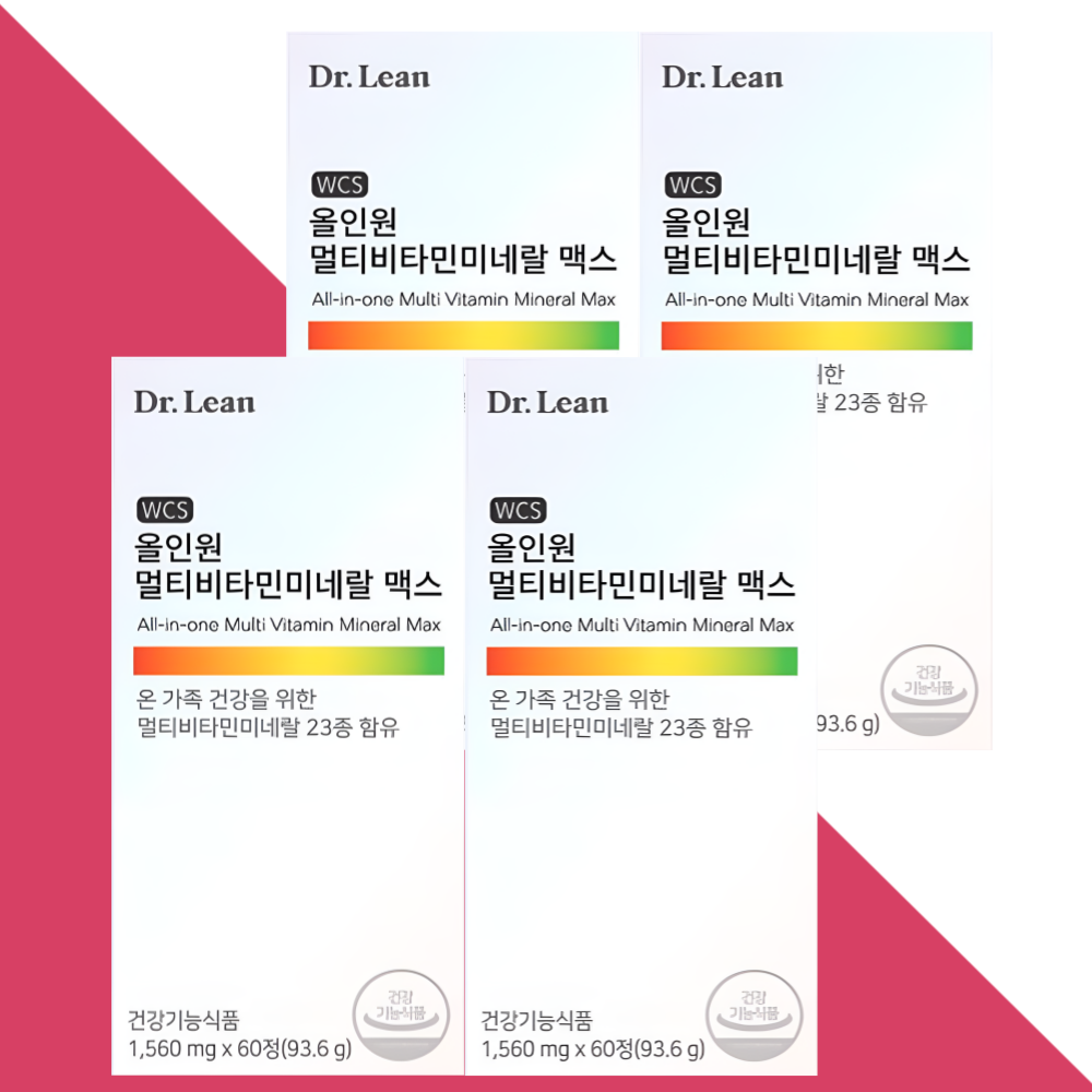 닥터린 올인원 멀티비타민 앤 미네랄 맥스 종합비타민 60정X4박스 - 메인 이미지