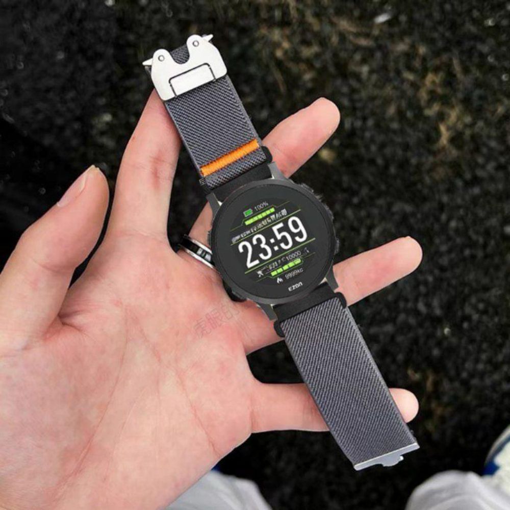QCY 액티브 GX GS 22mm 스트랩 캔버스 낙하산 메탈 버클 밴드 - 상세 이미지 3