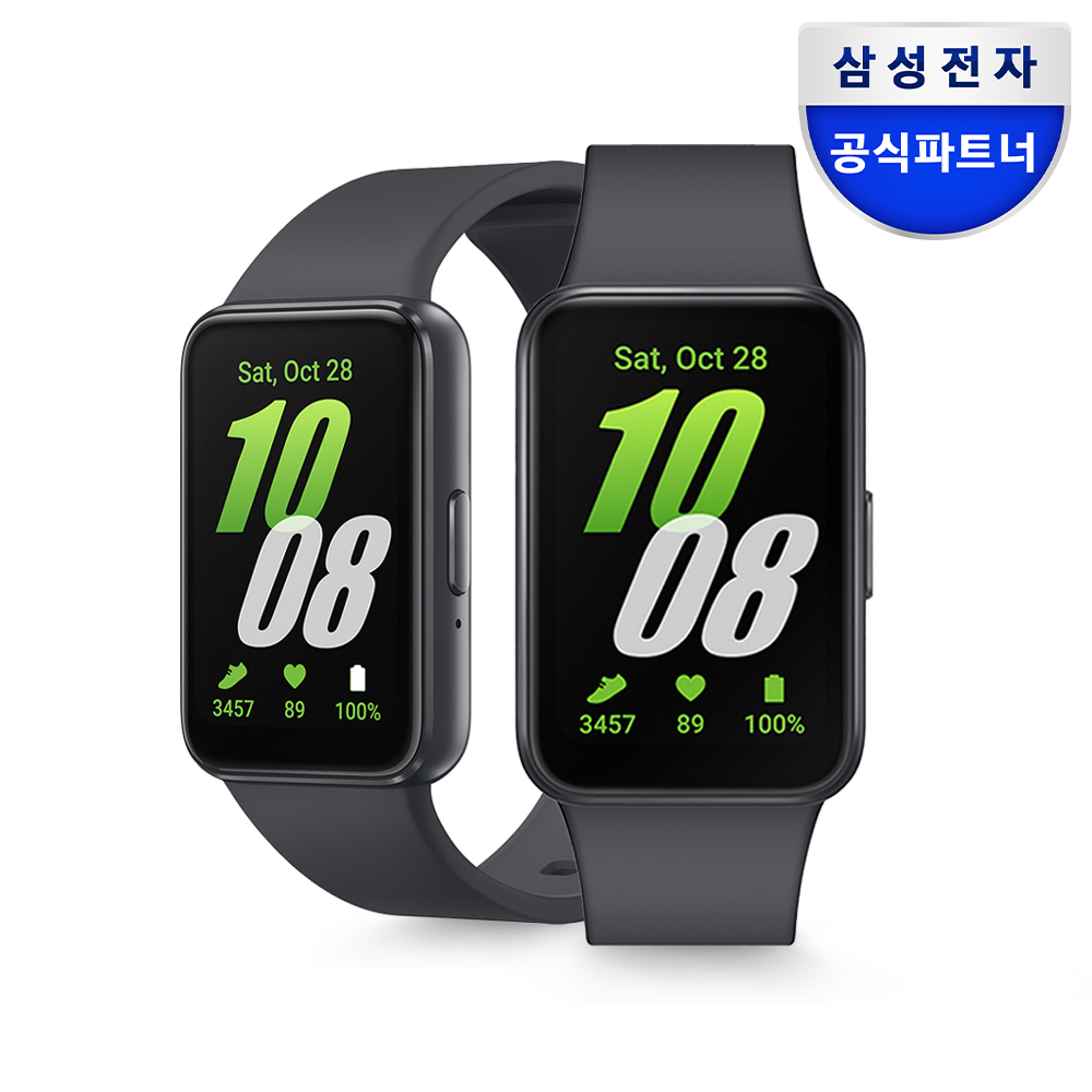 삼성 갤럭시 핏3 SM-R390N 스마트 밴드 워치 그레이, 40mm, 블루투스