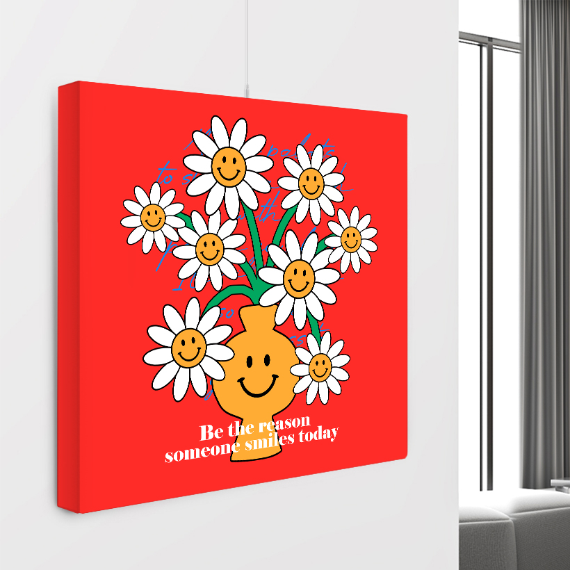 두꺼비집가리개 단자함 배전함 커버 스마일 행복을 주는 인테리어 그림 액자 C 소형