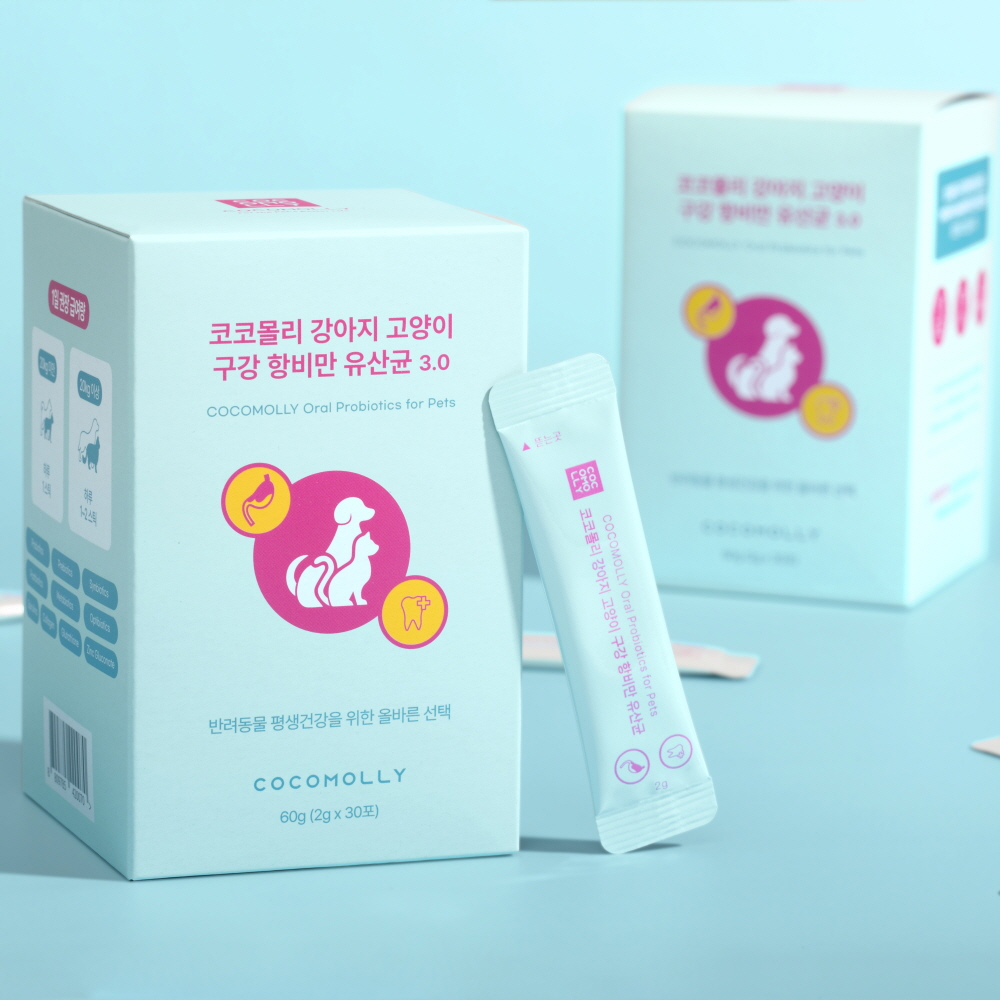 코코몰리 강아지 고양이 영양제 설사 변비 입냄새 구강 비만 유산균 프로바이오틱스 - 상품 이미지