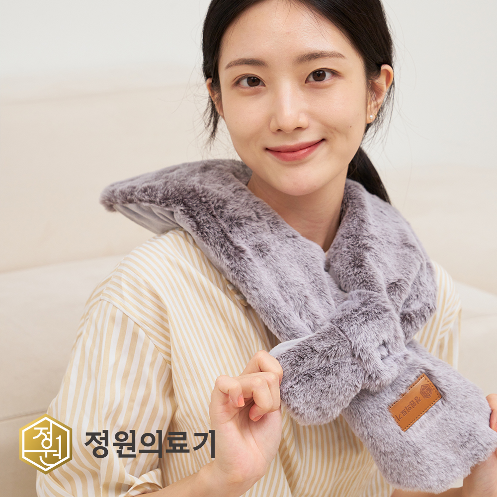 목 어깨 찜질기 전자파없는 온수찜질기 충전식 원적외선 오십견 전기 온열 찜질팩 온열기 밍크