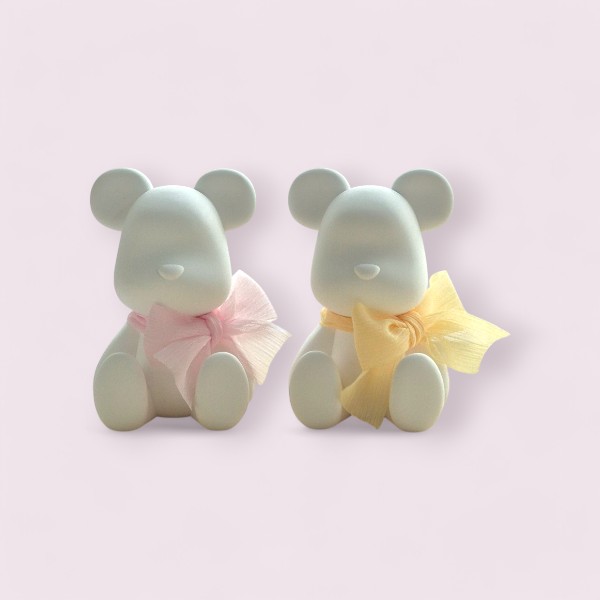 베어브릭 석고 디퓨저 방향제 곰돌이 핑크리본 블랙베리앤베이