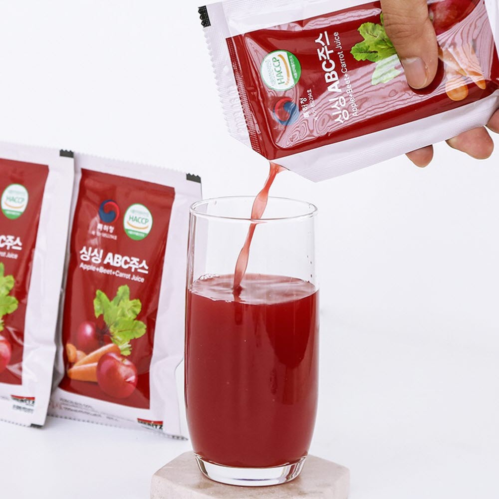 ABC 쥬스 주스 효능 클렌즈 마시는 수액 먹는 사과비트당근 1박스 100ml 20포