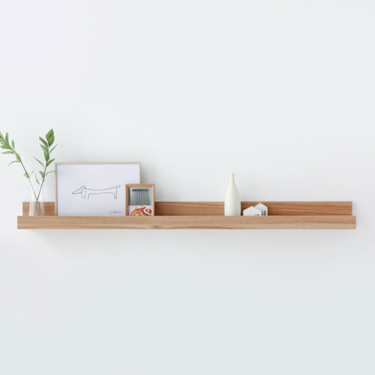 TUNEL 벽선반 115x9x9 1150x90x90mm, 1단, 라이트브라운 3090.8638 - 메인 이미지