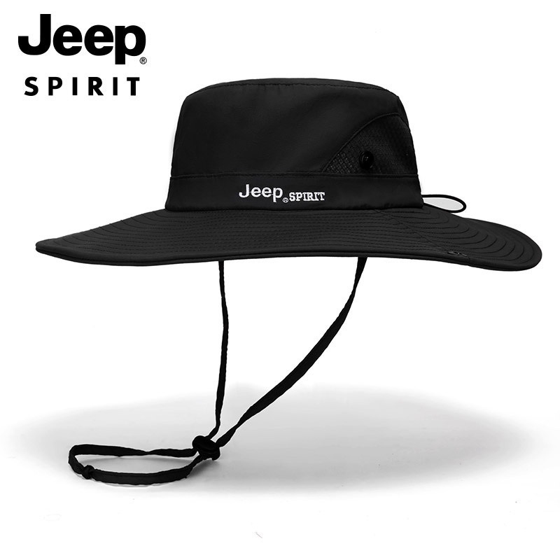 JEEP 지프 챙넓은 벙거지 모자 여름 남자 캠핑 등산 모자 - 상품 이미지