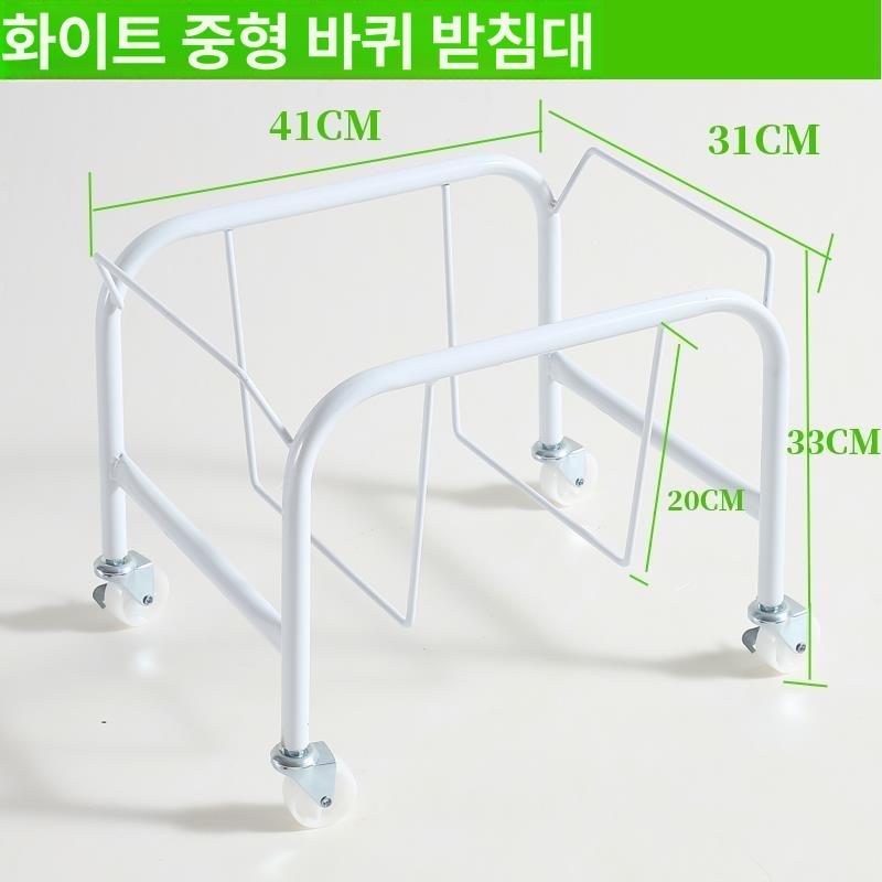 마트 장바구니 받침대 거치대 프레임 선반 쇼핑 카트 화이트 소형 이미지 7
