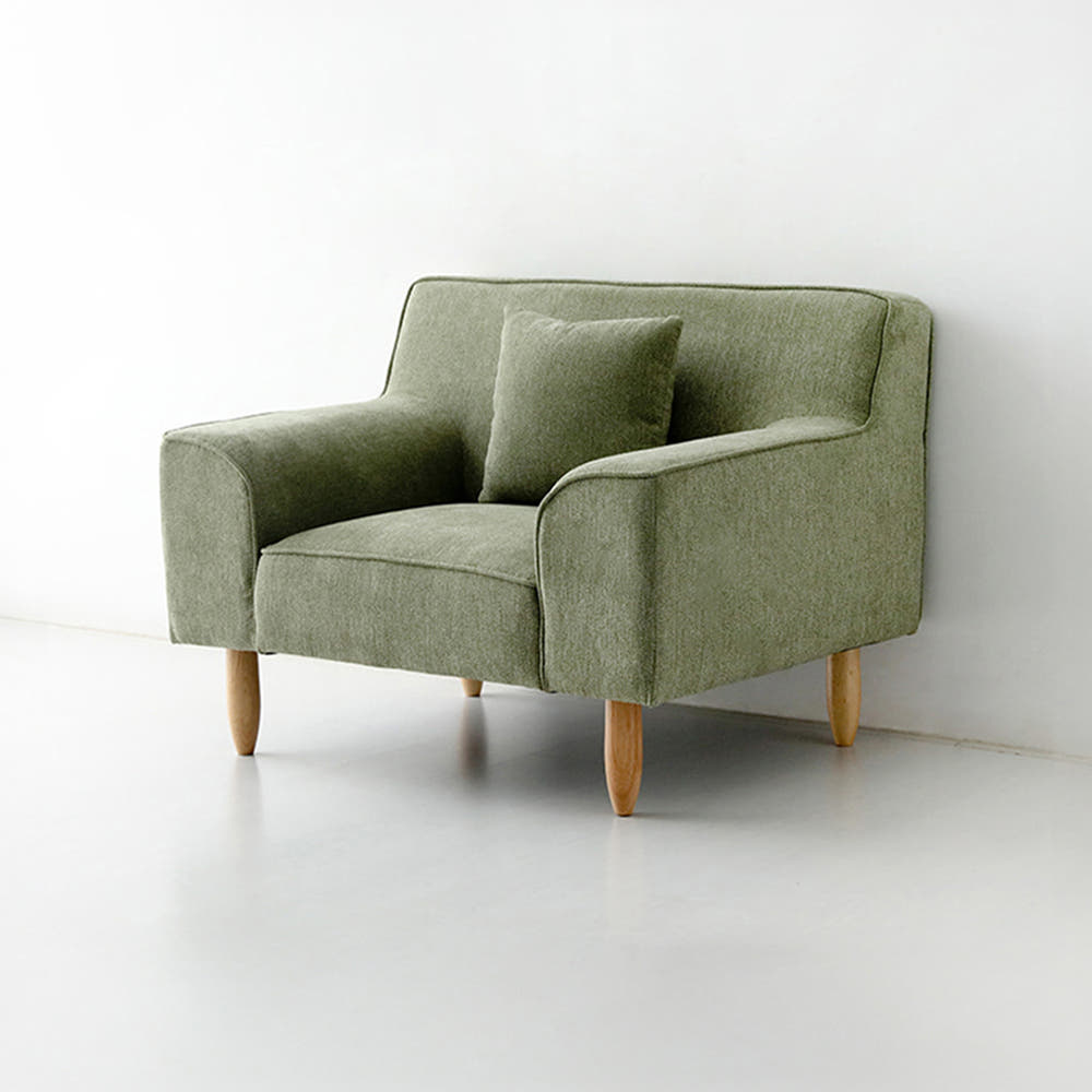 티볼리 소파 1인 1645 스툴미포함, 패브릭 그린 9304.0239, 1인용