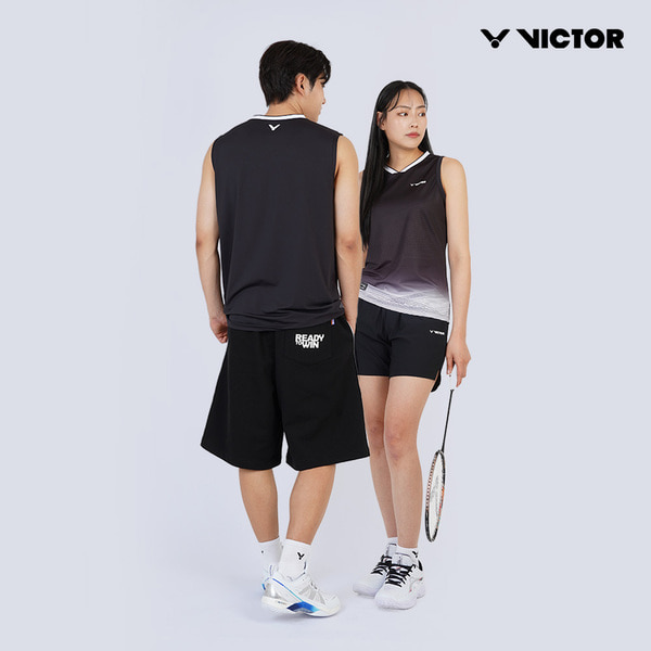 빅터 VICTOR 아울렛 V-Motion Black 여성 민소매 25BGW101F 배드민턴 탁구 스쿼시 스포츠웨어 - 상세 이미지 5