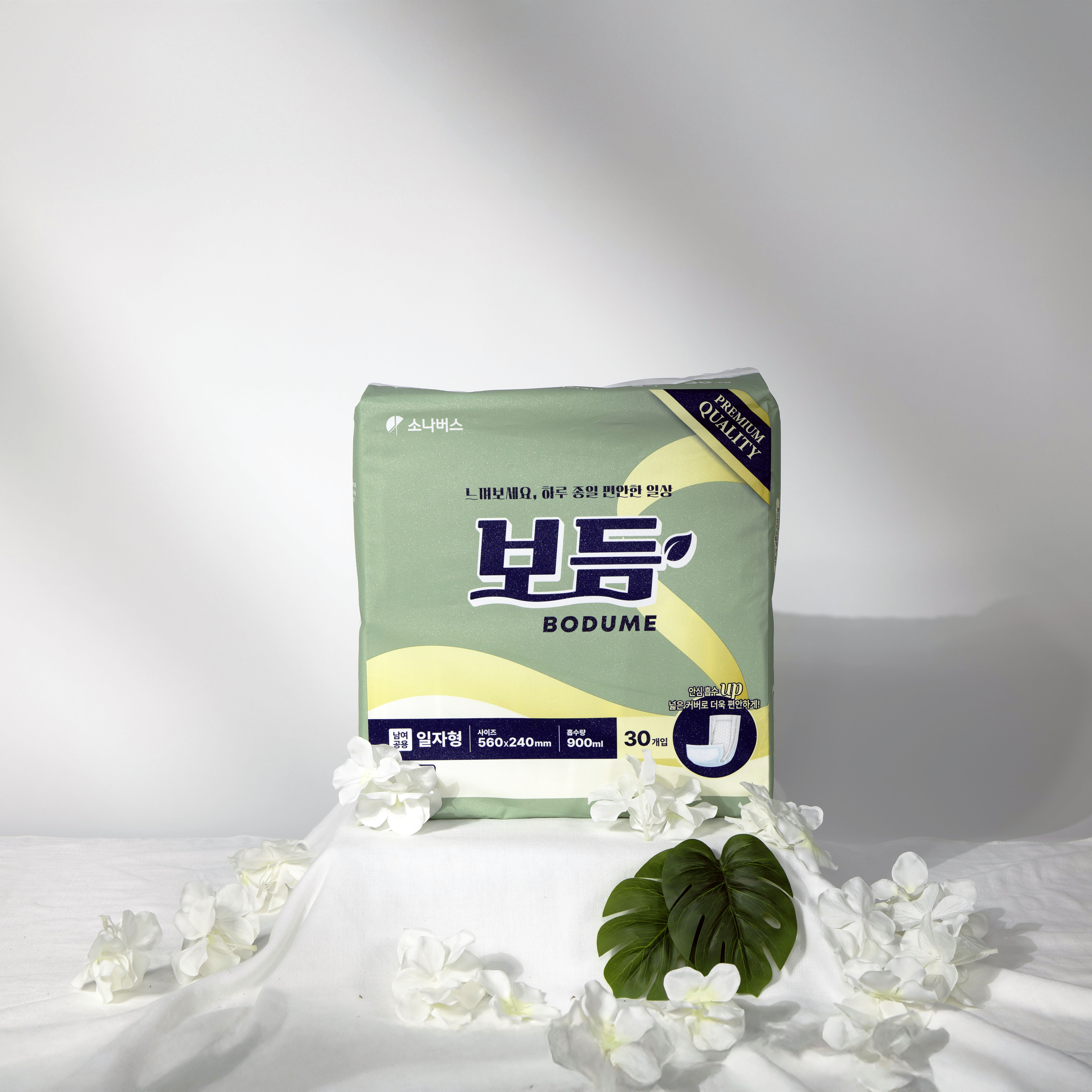 보듬 속기저귀 일자형기저귀 요실금패드 24x56cm, 30개입, 4개 - 상세 이미지 4