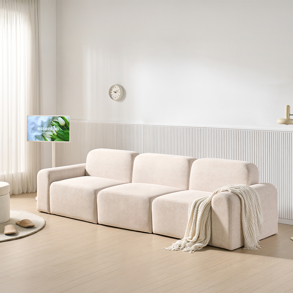 마네 4인 모듈 소파 조야 이지클린 아쿠아텍스 4인용 기능성 패브릭 쇼파