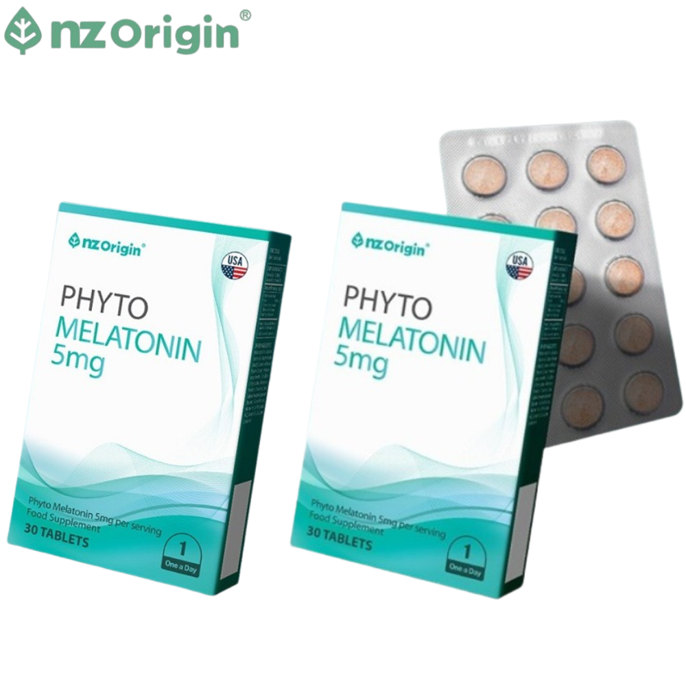 엔젯오리진 식물성 멜라토닌 5mg 30정 2박스 2개월 고함량 L 트립토판 테아닌 수면건강 - 메인 이미지