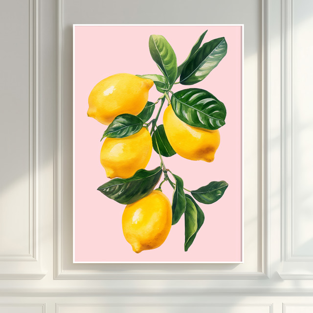 레몬 LEMON 그림 캔버스 포스터 대형 거실 현관 카페 주방 인테리어 집들이선물 - 상세 이미지 4