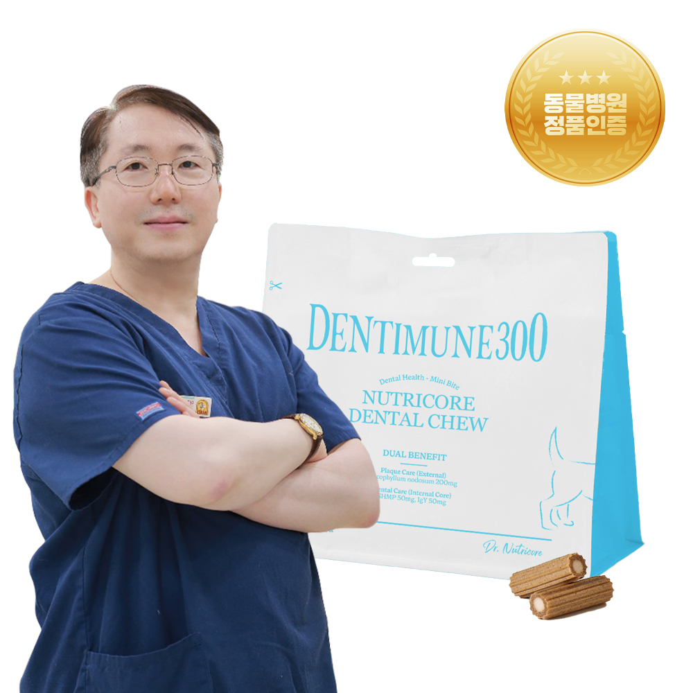 닥터뉴트리코어 덴티뮨300 강아지 치석제거 하이포알러지 덴탈껌 30개입