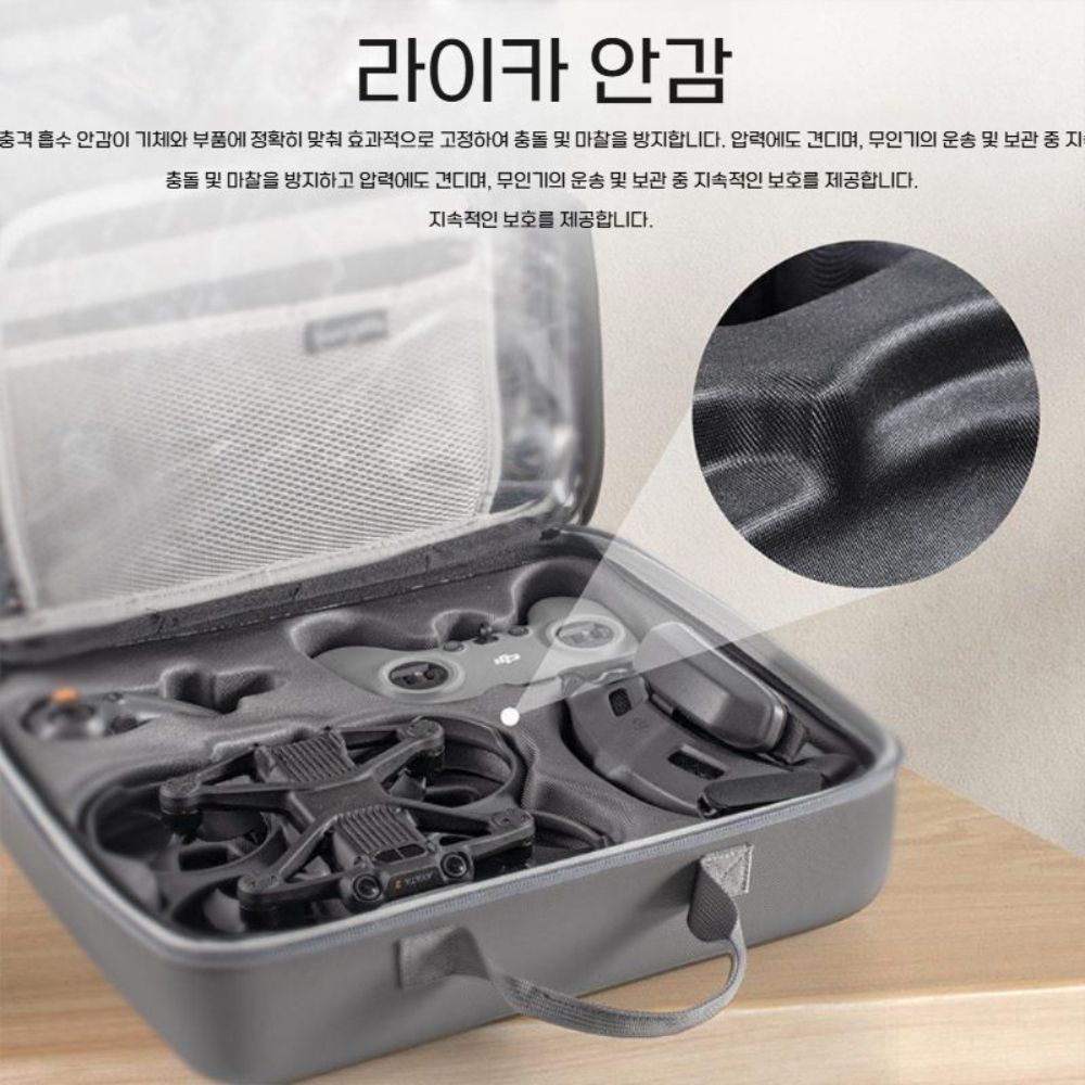 DJI 미니4프로 아바타2 듀얼 드론 가방 휴대용 보호 숄더 크로스 백 - 상세 이미지 4