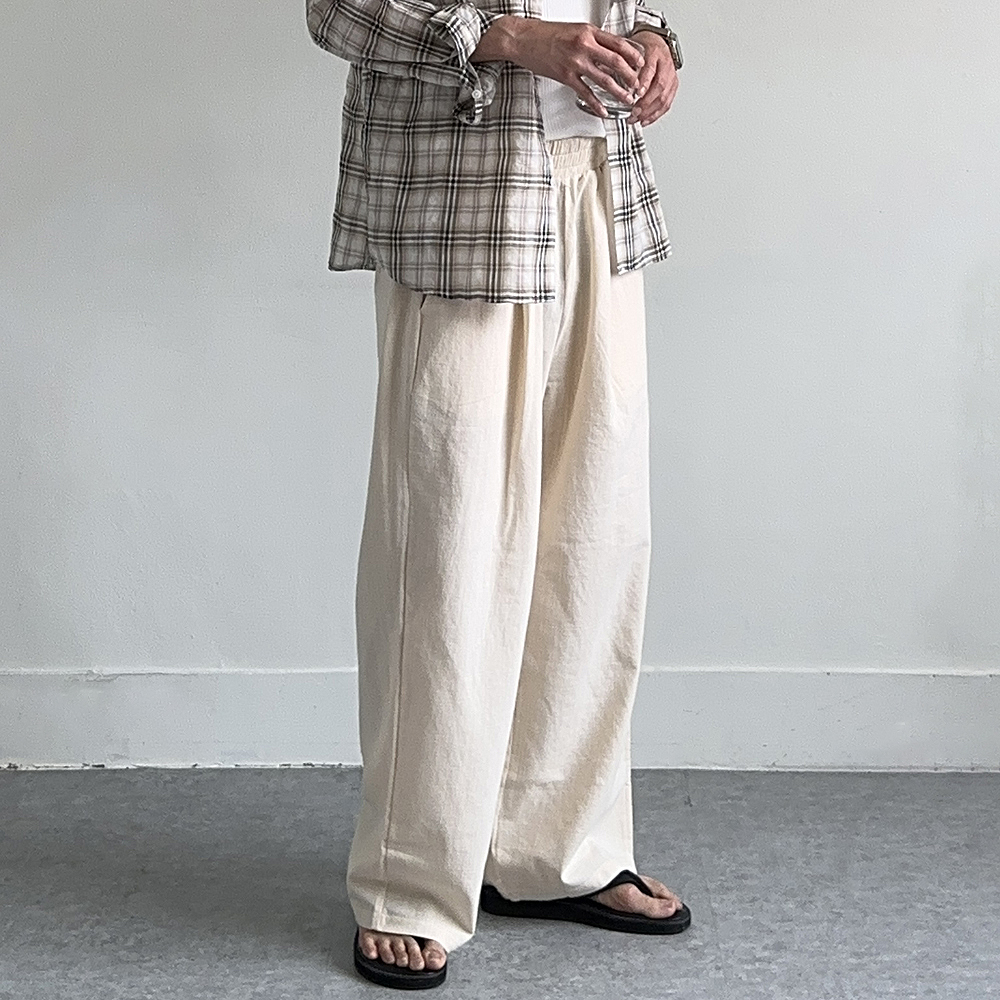 남자 여름바지 밴딩 냉장고 아이스 팬츠 린넨 바지