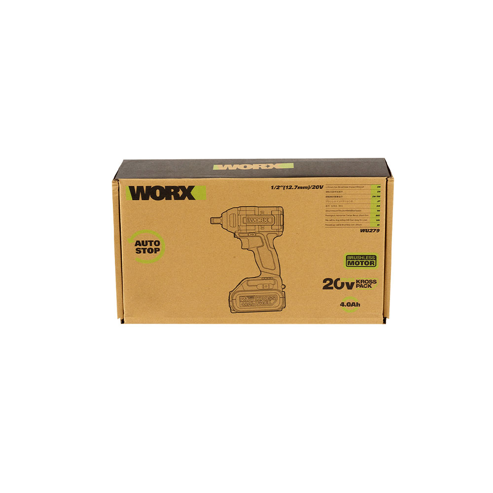 웍스 충전 임팩 렌치 베어툴 20V 12.7mm BL WU279.9 임팩트 - 상세 이미지 4