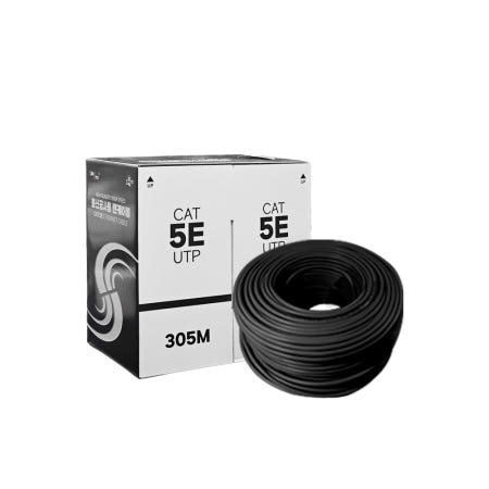 UTP 케이블 CAT5E 랜선 랜케이블 박스 305m, 블랙