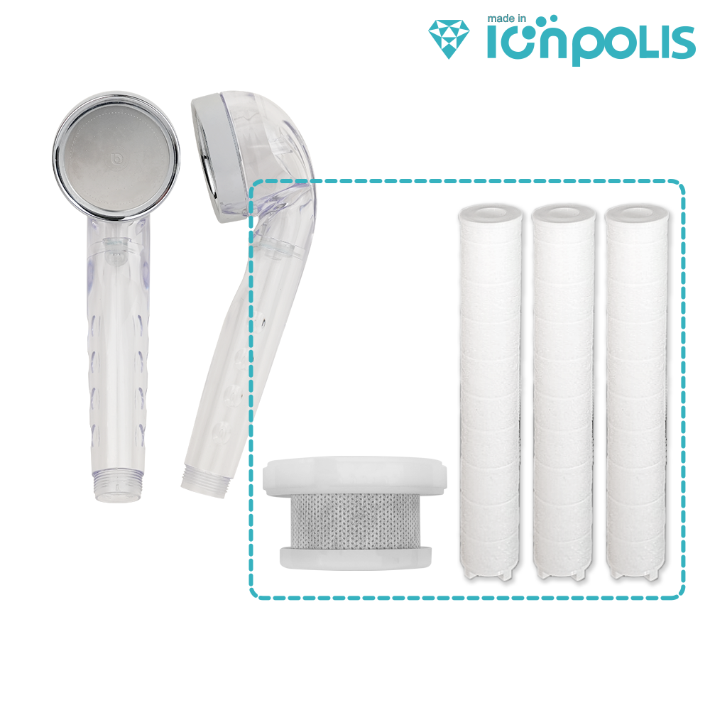 닥터피엘 와이드샤워기 6개월세트 호환필터 녹물바디 3개+ACF 헤드 1개