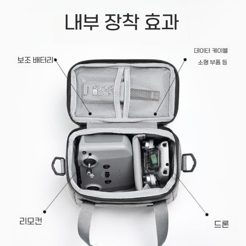 DJI 미니4프로 수납 가방 정리 보관 숄더백 크로스백 스트랩 - 상세 이미지 2