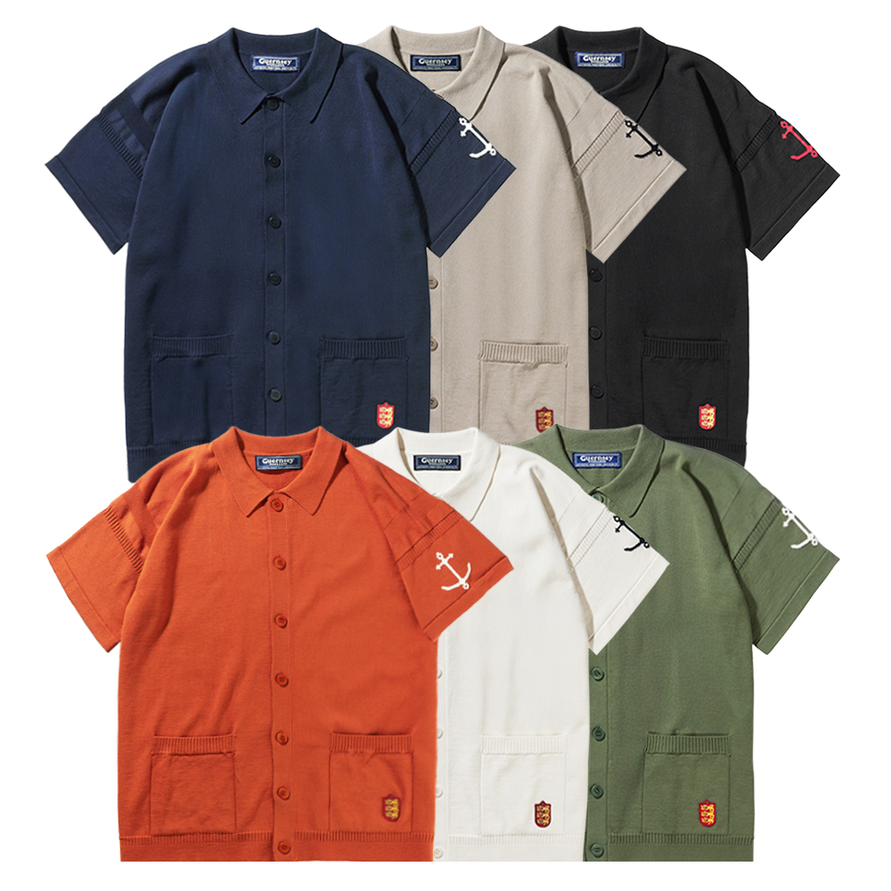 건지울른스 코튼 반팔 헤리티지 가디건 컬렉션