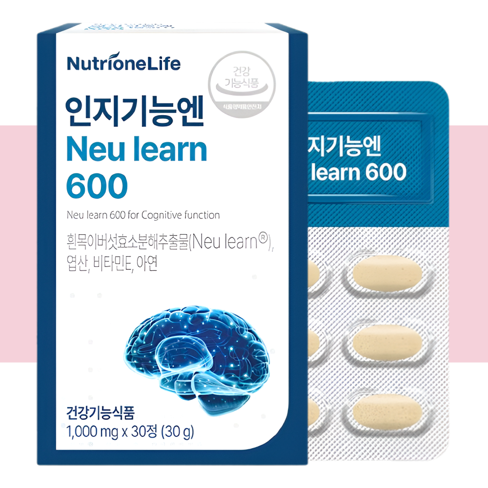 뉴트리원 인지기능엔 뉴런600 흰목이버섯 뇌에좋은 30정X1박스 - 상세 이미지 4