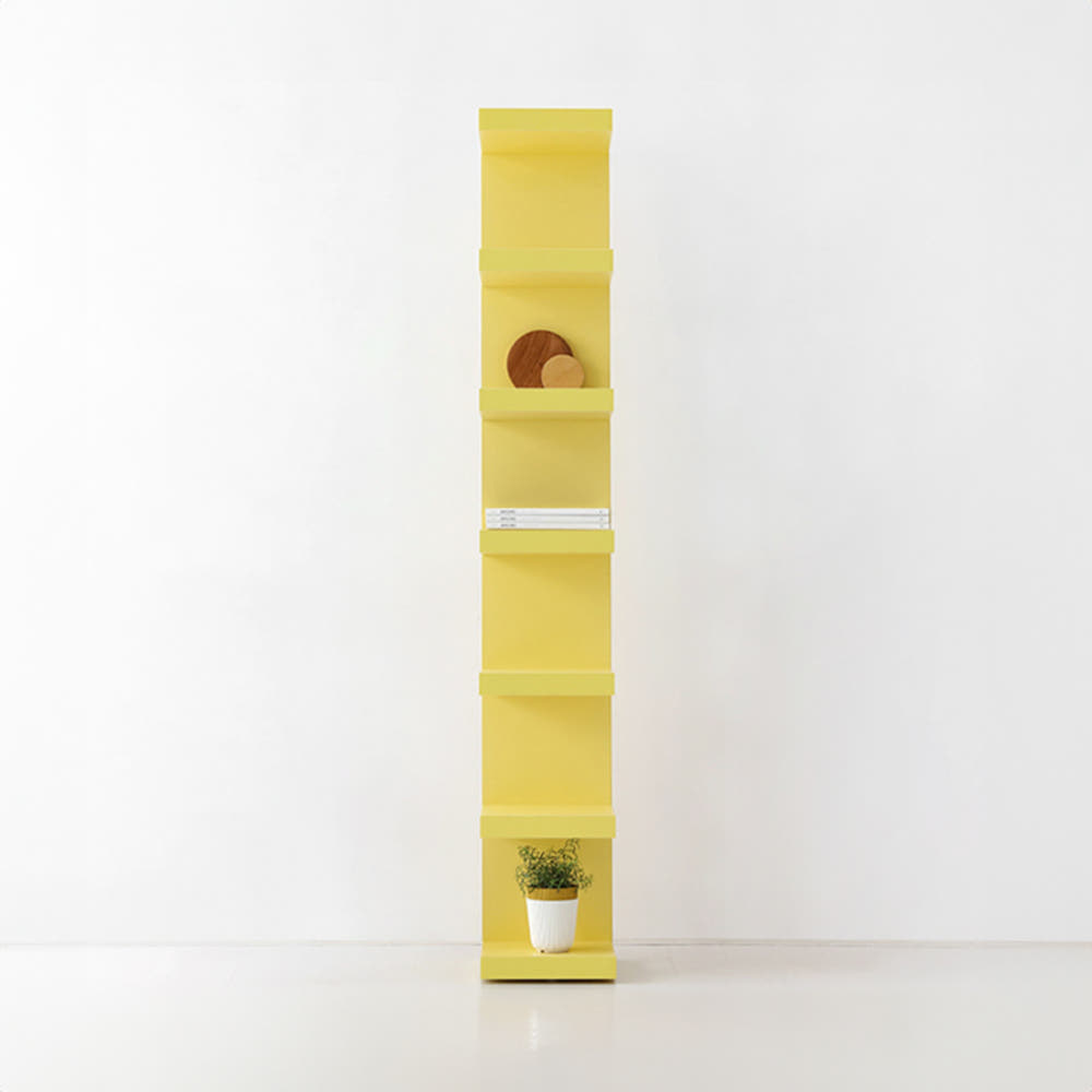KOLONN 벽선반 30x190 300mmx280mmx1900mm, 6단, 블랙브라운 3142.2757