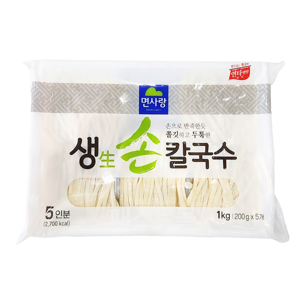 면사랑 생 손칼국수 1kg, 1개 : 패스트몰 스토어
