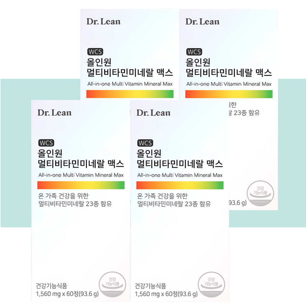 닥터린 올인원 멀티비타민 미네랄 맥스 종합 비타민 60정X4개 - 상세 이미지 5