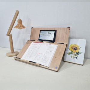 위즈 2단독서대 필기겸용 책거치대 원목 책받침대 루미60, 1개 실사용 후기 | 효과 있을까? - 상품 이미지 4