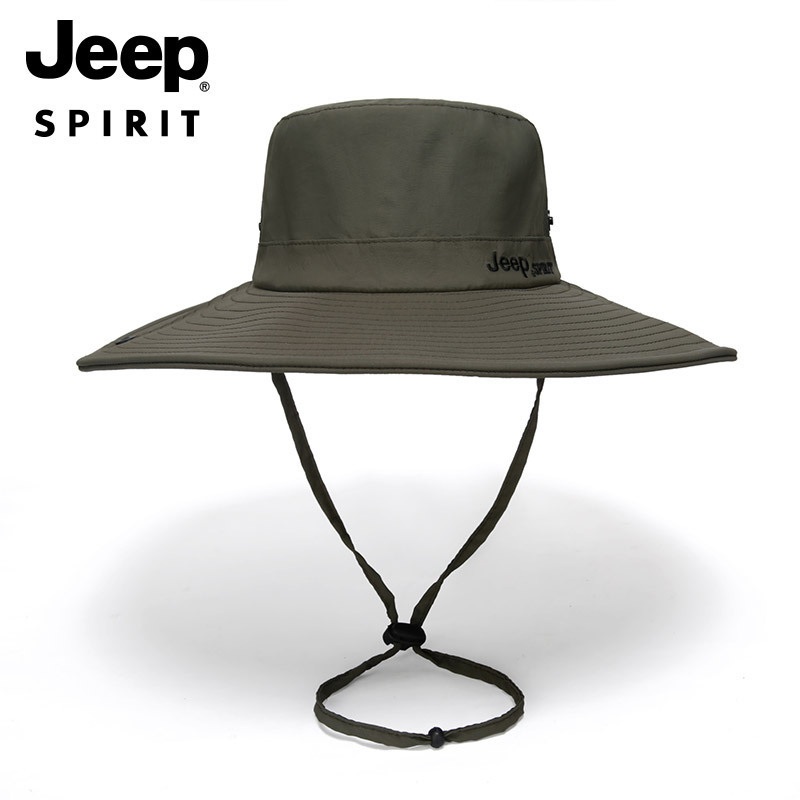 JEEP 지프 챙넓은 벙거지 모자 여름 남자 캠핑 등산 모자 - 상세 이미지 5