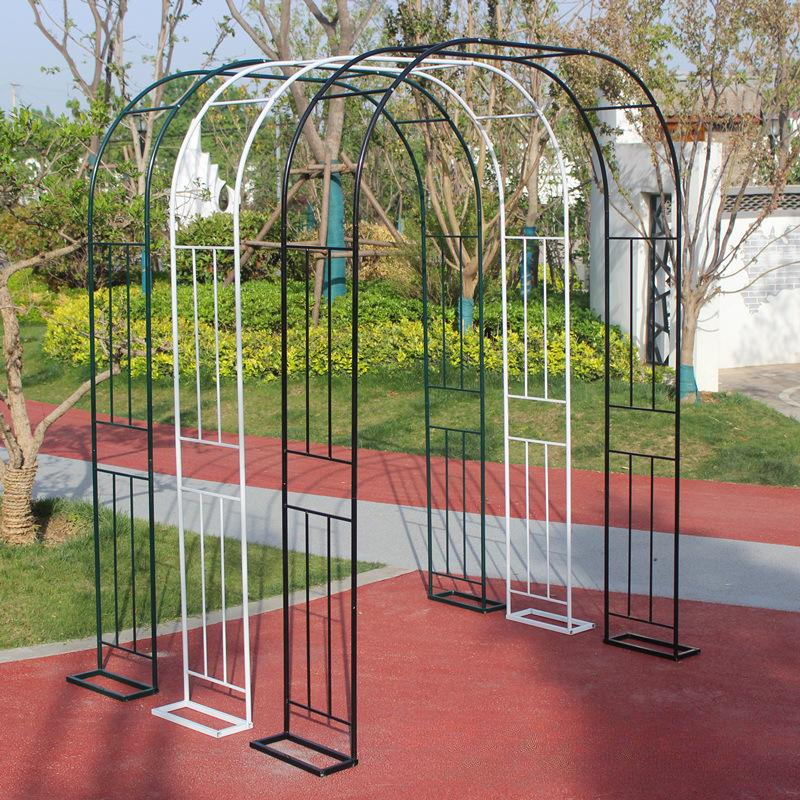장미아치 넝쿨 지지대 울타리 대문 식물 철제 프레임 화이트 (1.4 x 2.3m) A형 흰색 1.2x2.2 - 상세 이미지 4