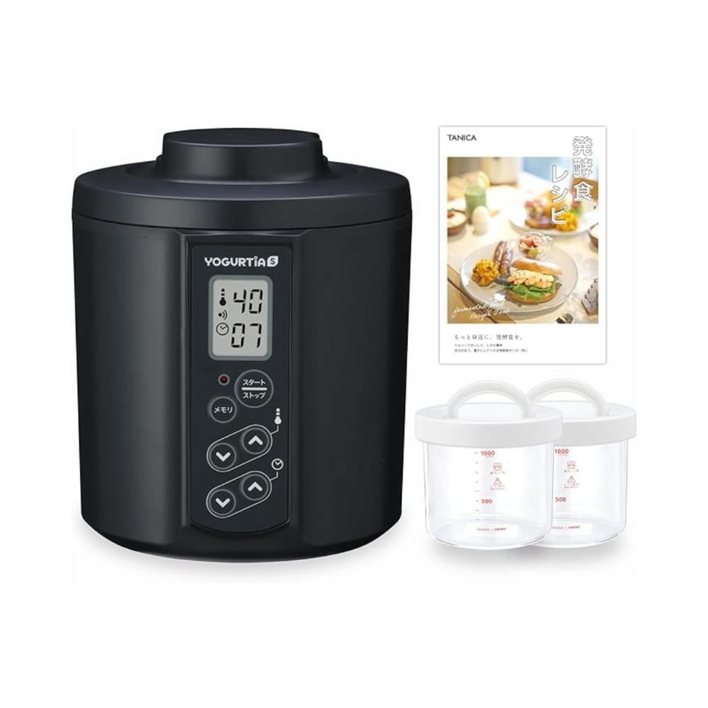 타니카 TANICA 수제 요구르트 메이커 HARIO 유리용기 2개 세트 YS-02 일본제