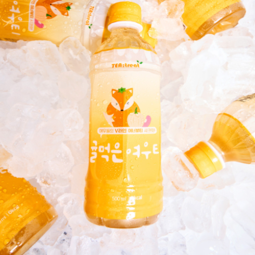 티트리트 여우티 호박팥귤차 페트 500mL, 24개 이미지 7