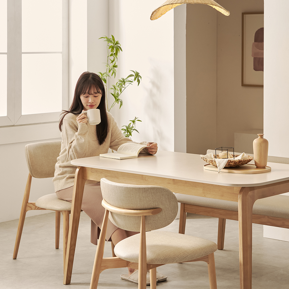 카푸 애쉬 원목 디자인 체어 인테리어 카페 식탁 의자 이미지 4